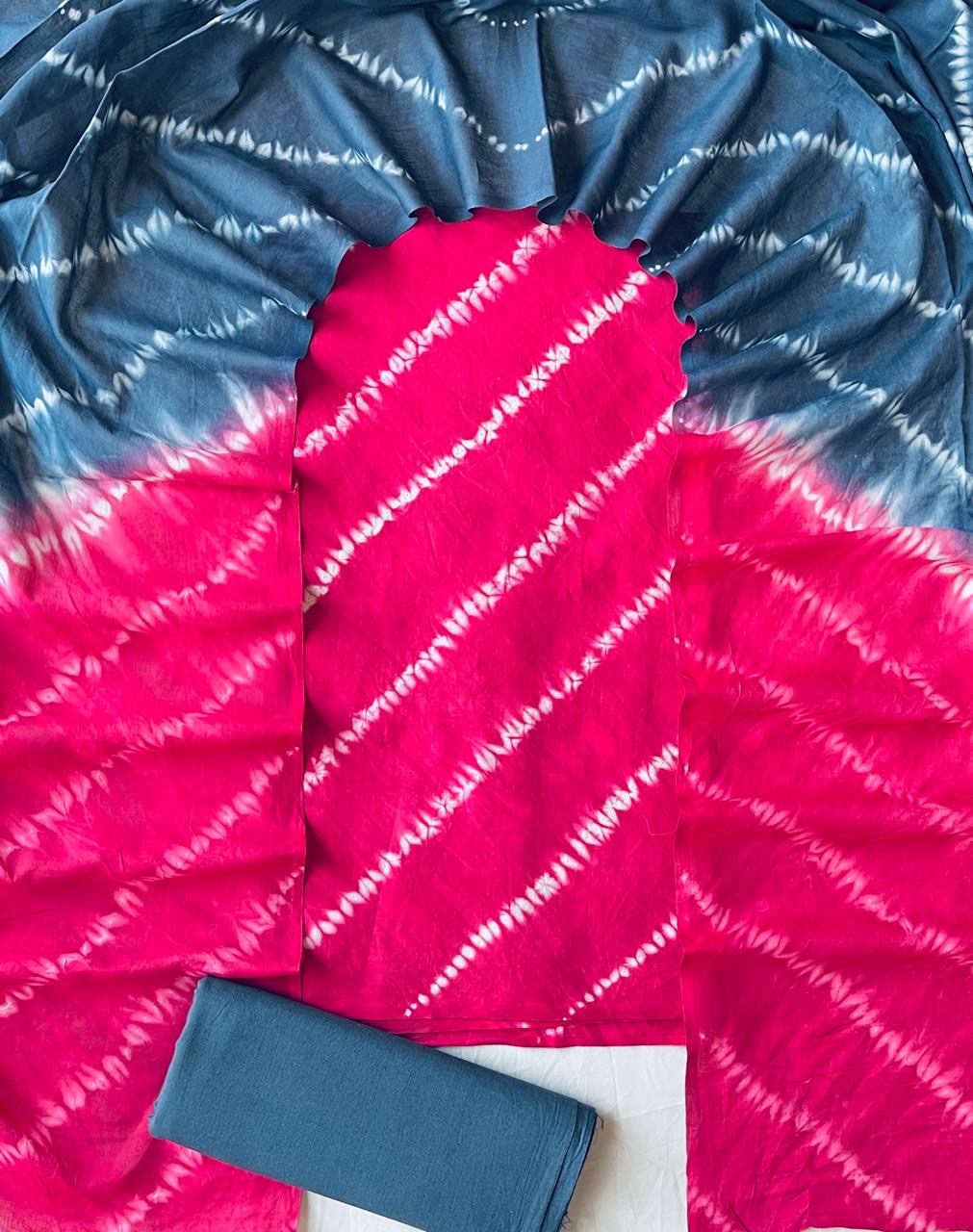 Tie & Dye Pure Cotton Suit Set