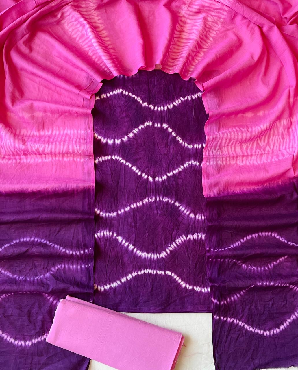 Tie & Dye Pure Cotton Suit Set