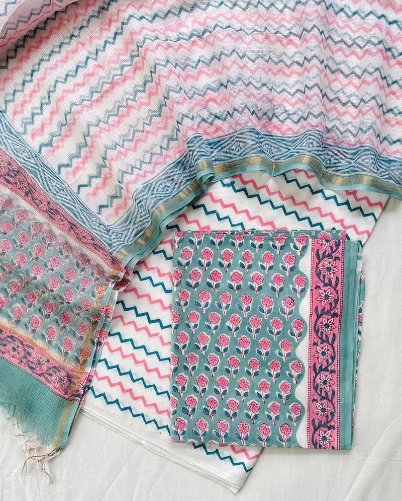 Handblock Printed Salwar Suits