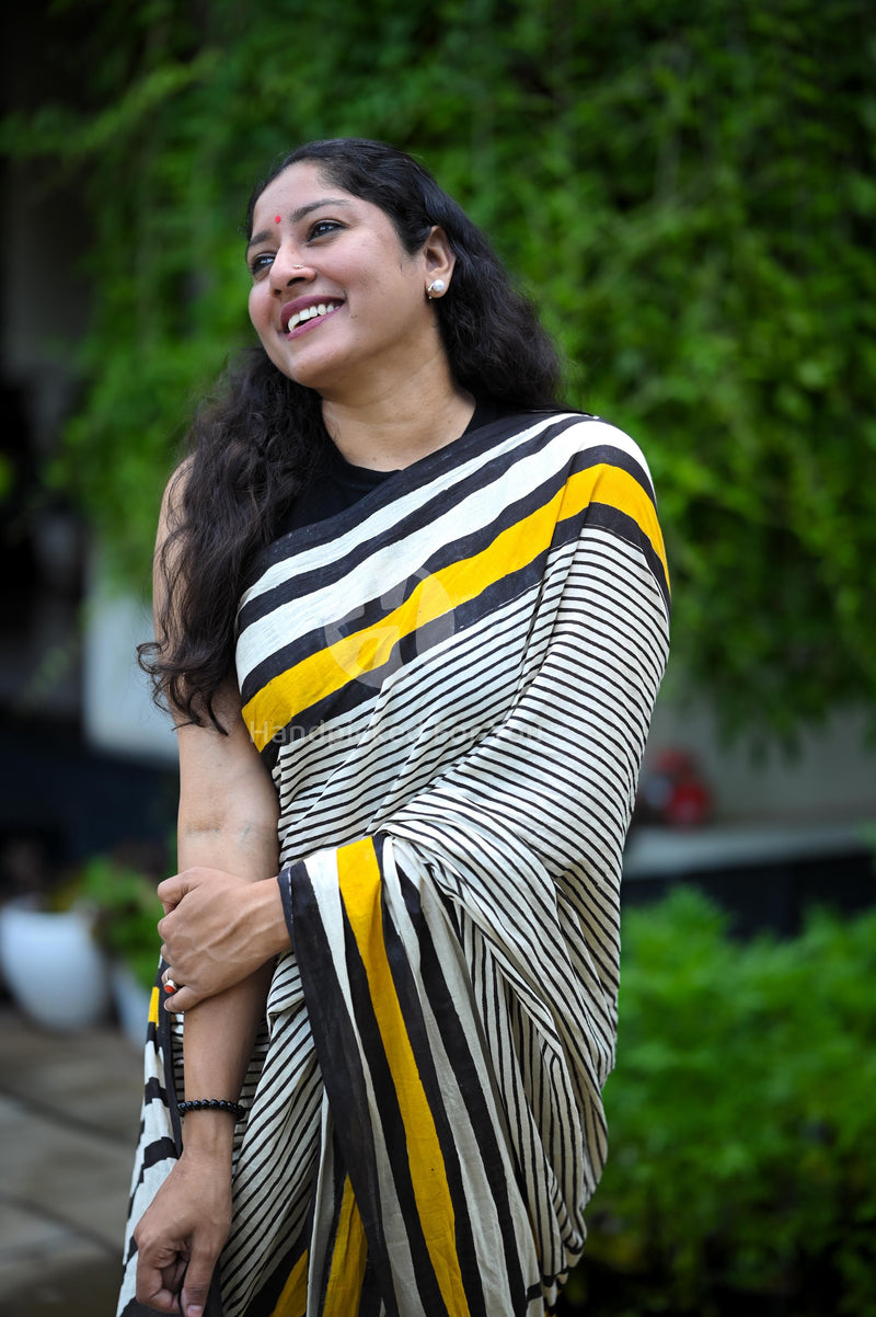 Handblock Printed Sarees