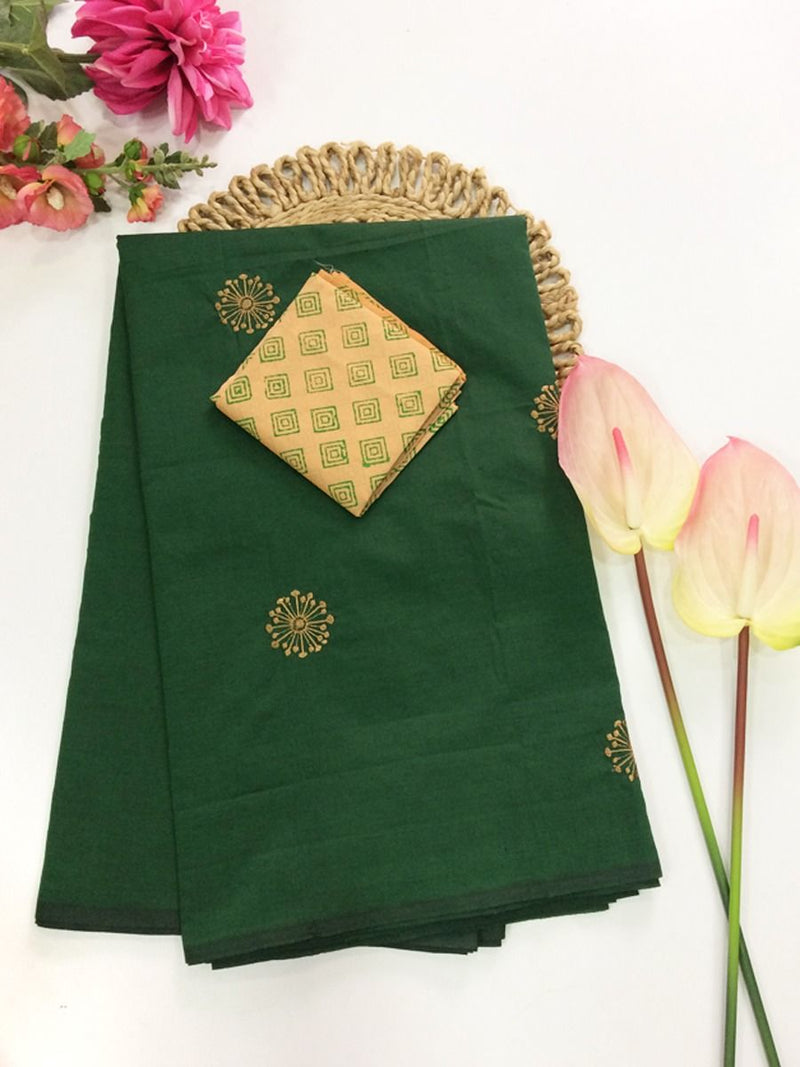 Cotton Blend Sarees | Embroidery
