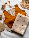 Kota Checks Polka Dot Saree