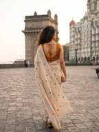 Kota Checks Polka Dot Saree