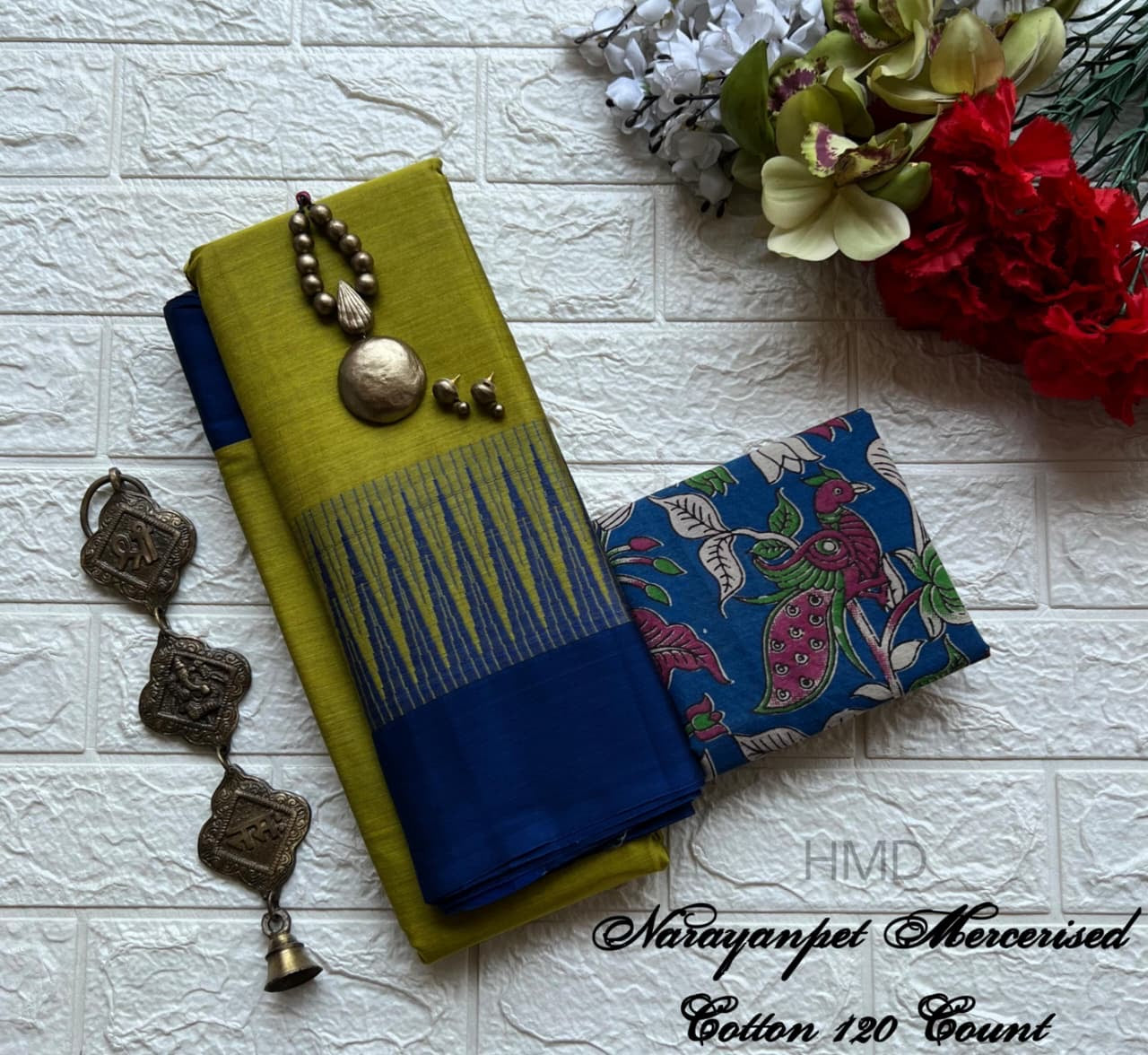 Narayanapet Mercerised Cotton Handloom Saree