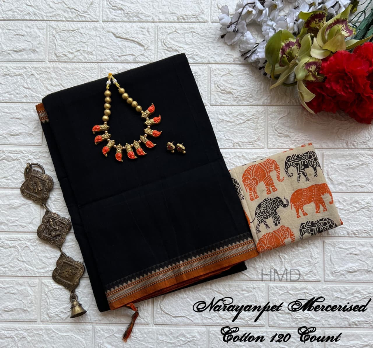 Narayanapet Mercerised Cotton Handloom Saree