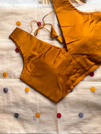 Kota Checks Polka Dot Saree