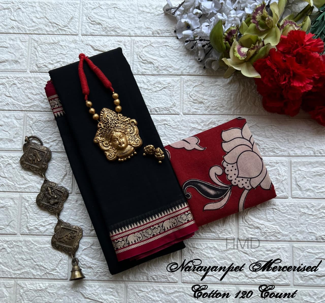 Narayanapet Mercerised Cotton Handloom Saree