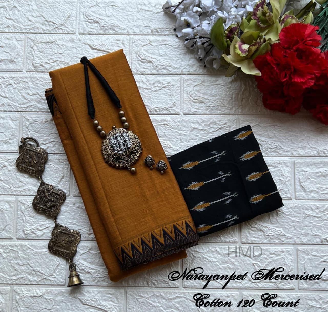 Narayanapet Mercerised Cotton Handloom Saree