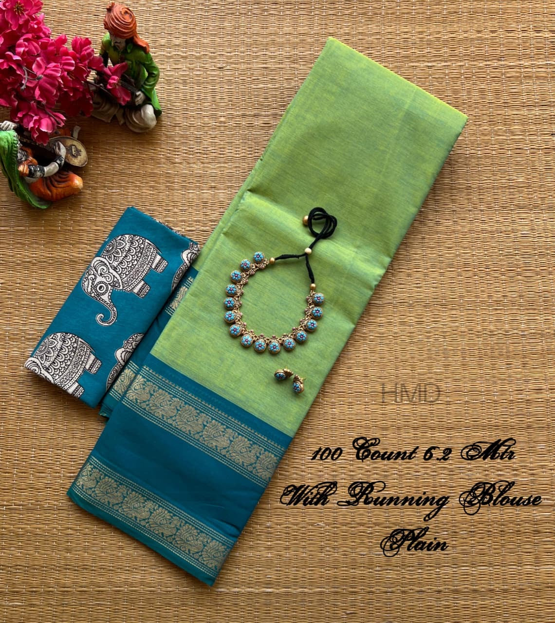 Pure Handloom Chettinad Cotton Saree