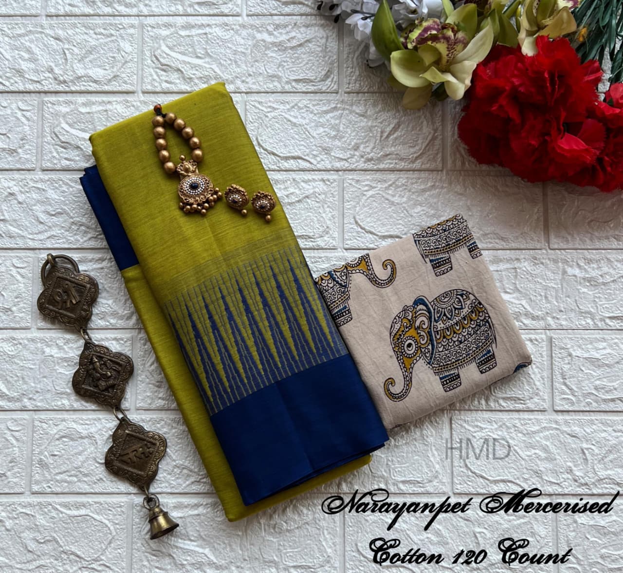 Narayanapet Mercerised Cotton Handloom Saree