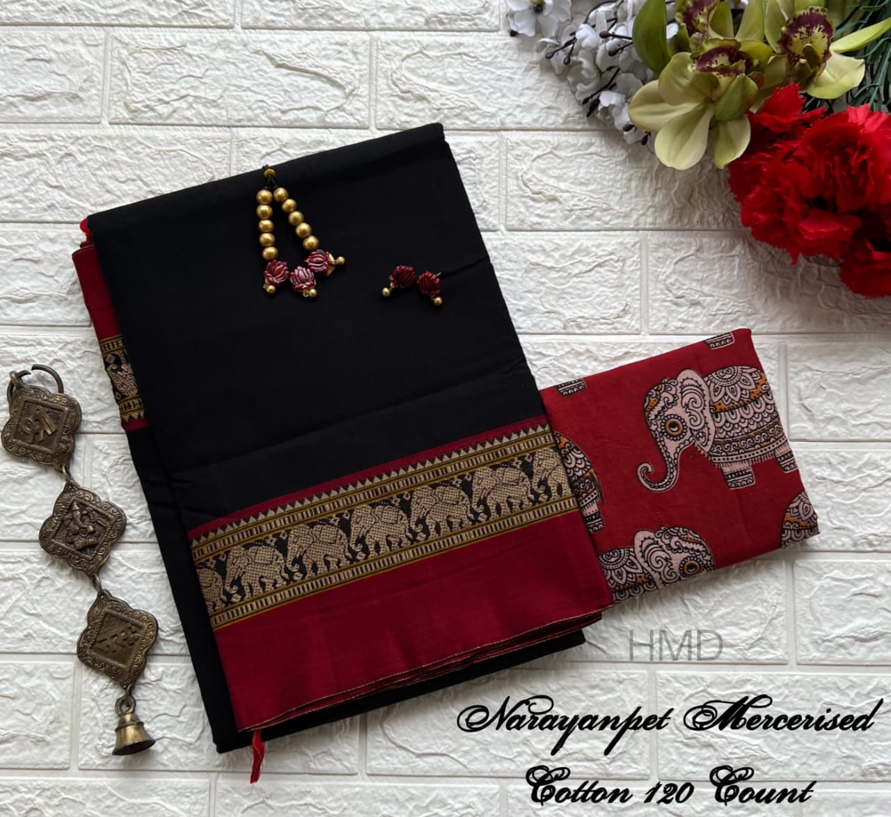 Narayanapet Mercerised Cotton Handloom Saree