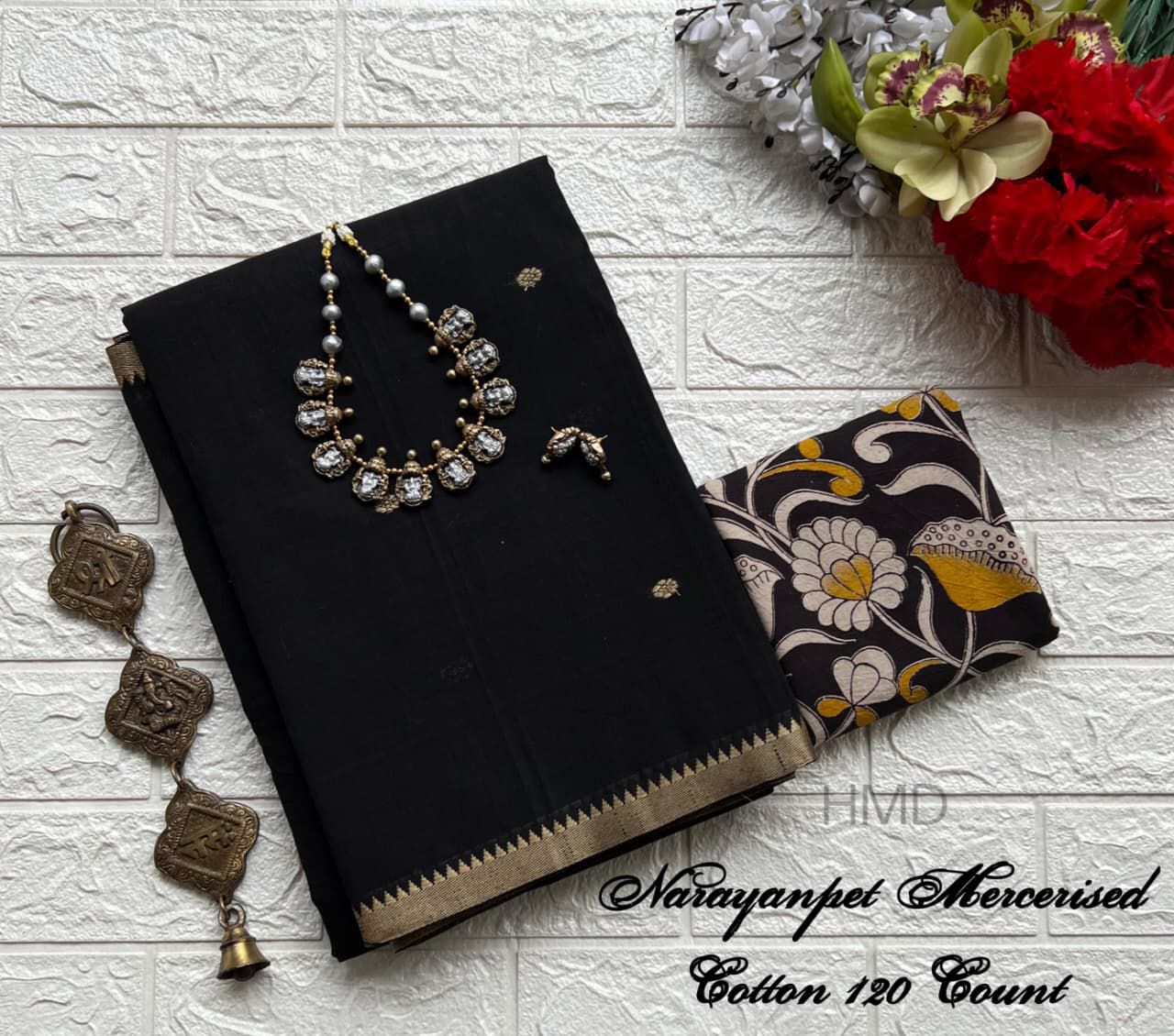 Narayanapet Mercerised Cotton Handloom Saree