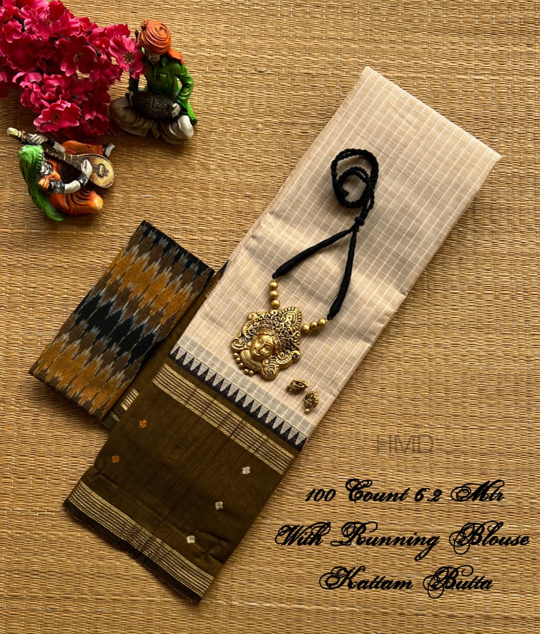 Pure Handloom Chettinad Cotton Saree