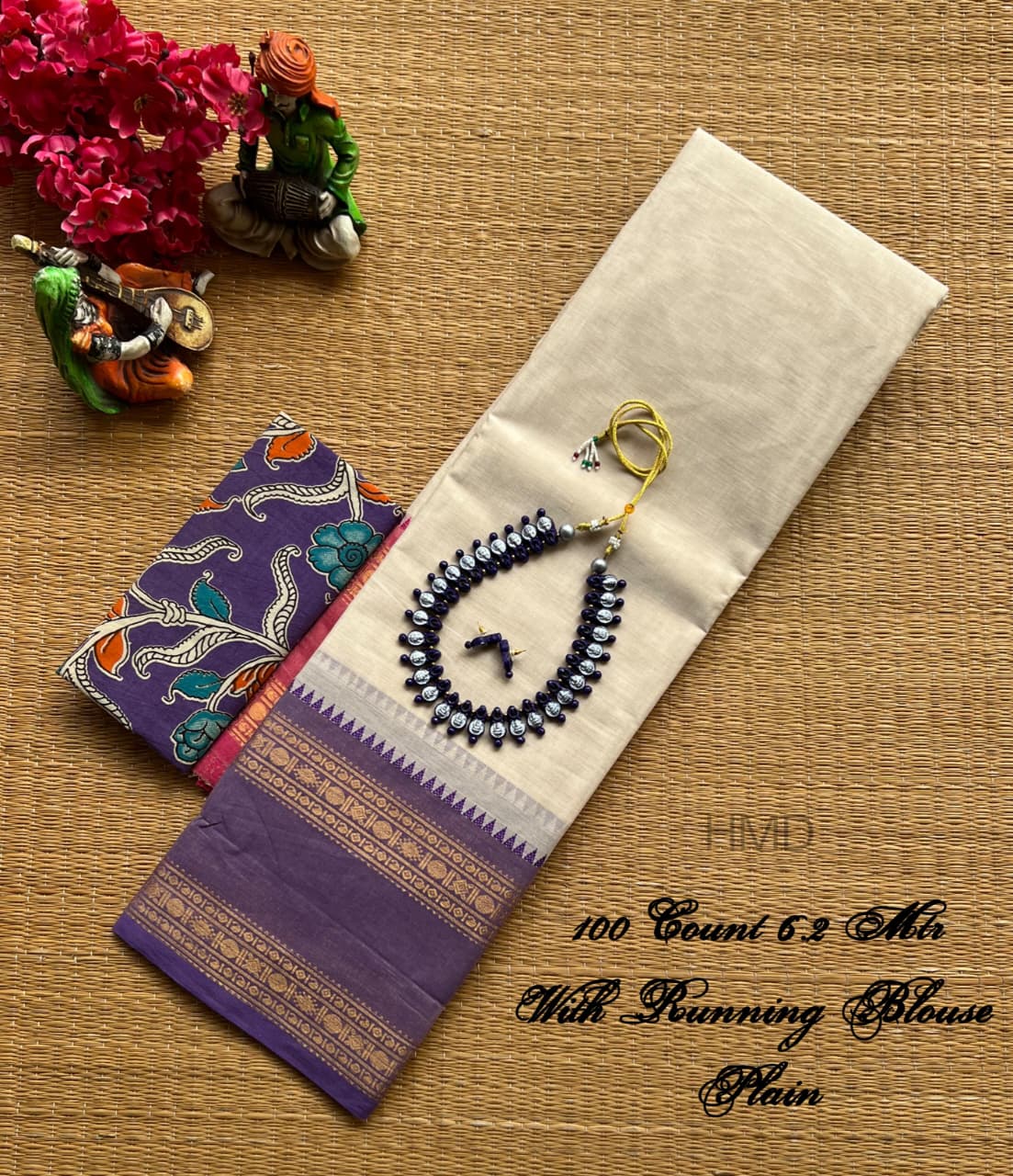 Pure Handloom Chettinad Cotton Saree