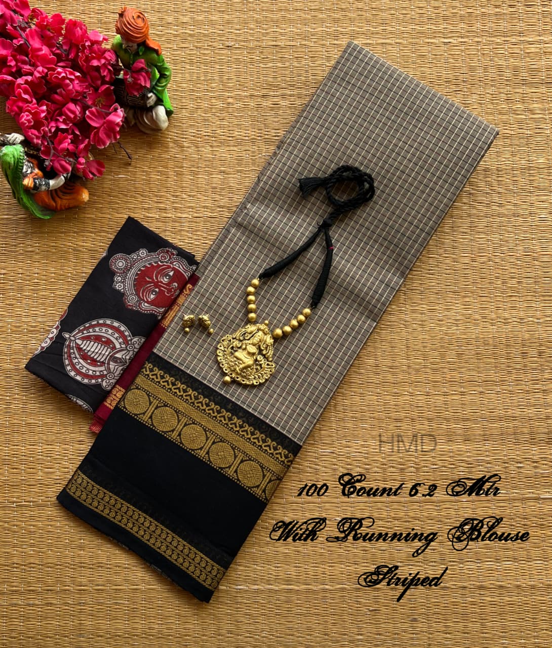 Pure Handloom Chettinad Cotton Saree