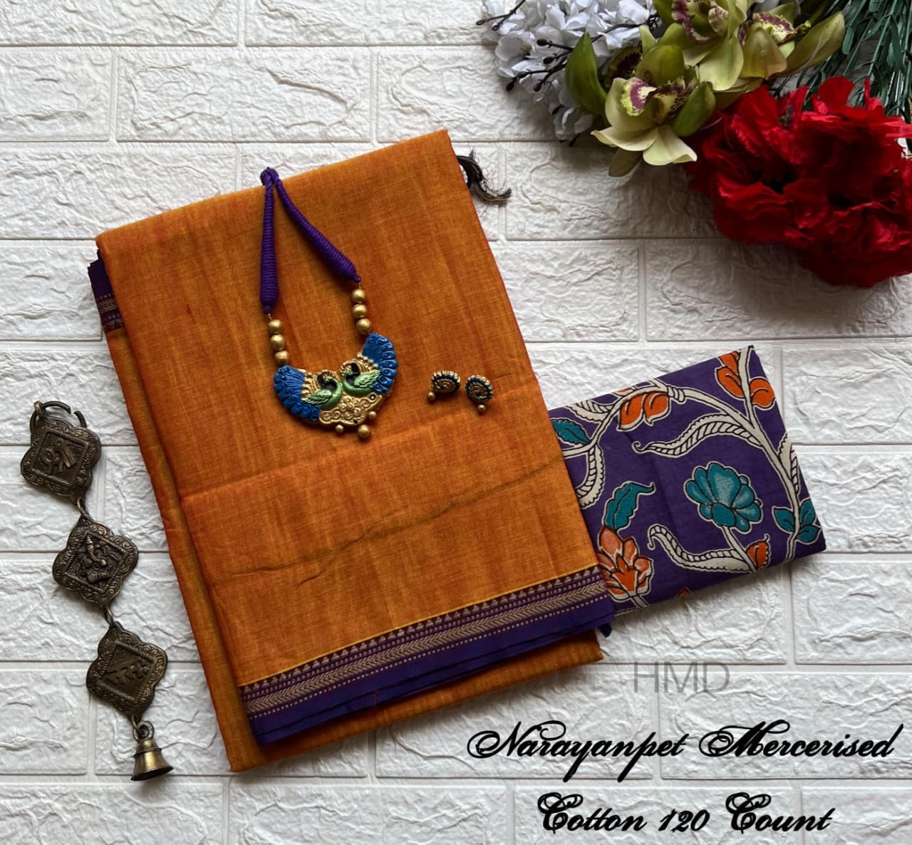 Narayanapet Mercerised Cotton Handloom Saree