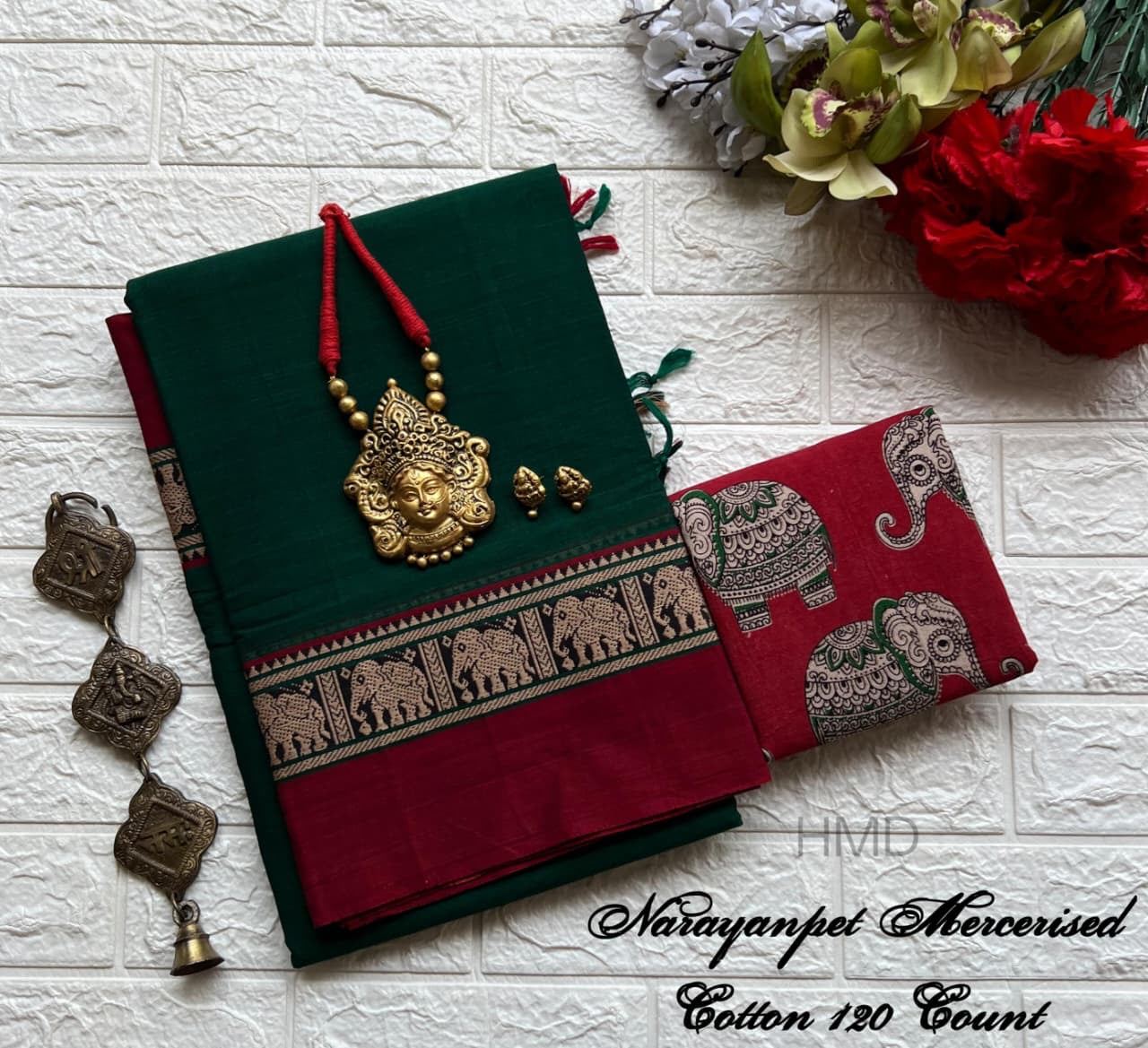 Narayanapet Mercerised Cotton Handloom Saree
