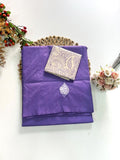 Cotton Blend Applique Work Saree