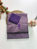 Cotton Blend Applique Work Saree
