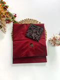 Cotton Blend Applique Work Saree