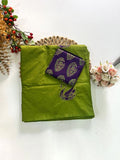 Cotton Blend Applique Work Saree