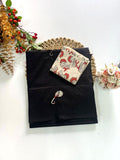 Cotton Blend Applique Work Saree