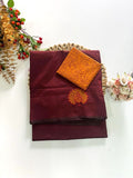 Cotton Blend Applique Work Saree