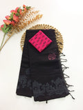 Cotton Blend Block Printed Saree