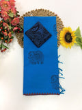 Cotton Blend Elephant Printed Saree