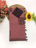 Cotton Blend Elephant Printed Saree