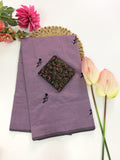 Cotton Blend Embroidery Saree