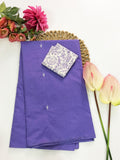 Cotton Blend Embroidery Saree
