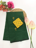 Cotton Blend Embroidery Saree