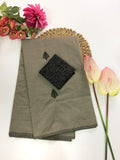Cotton Blend Embroidery Saree