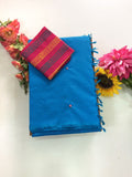 Cotton Blend Mirror Work Saree
