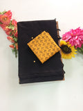 Cotton Blend Mirror Work Saree
