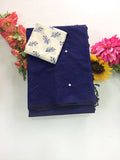 Cotton Blend Mirror Work Saree