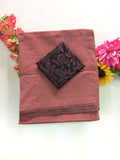 Cotton Blend Plain Saree