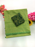 Cotton Blend Plain Saree