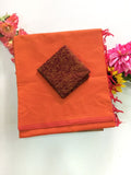 Cotton Blend Plain Saree