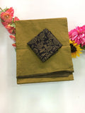 Cotton Blend Plain Saree