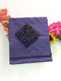Cotton Blend Plain Saree