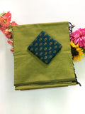 Cotton Blend Plain Saree