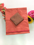 Cotton Blend Plain Saree