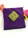 Cotton Blend Plain Saree