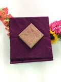 Cotton Blend Plain Saree