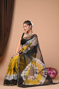 Pure Hand Block Printed Kota Doria Saree
