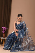 Pure Hand Block Printed Kota Doria Saree