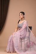 Pure Hand Block Printed Kota Doria Saree