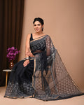 Pure Hand Block Printed Kota Doria Saree